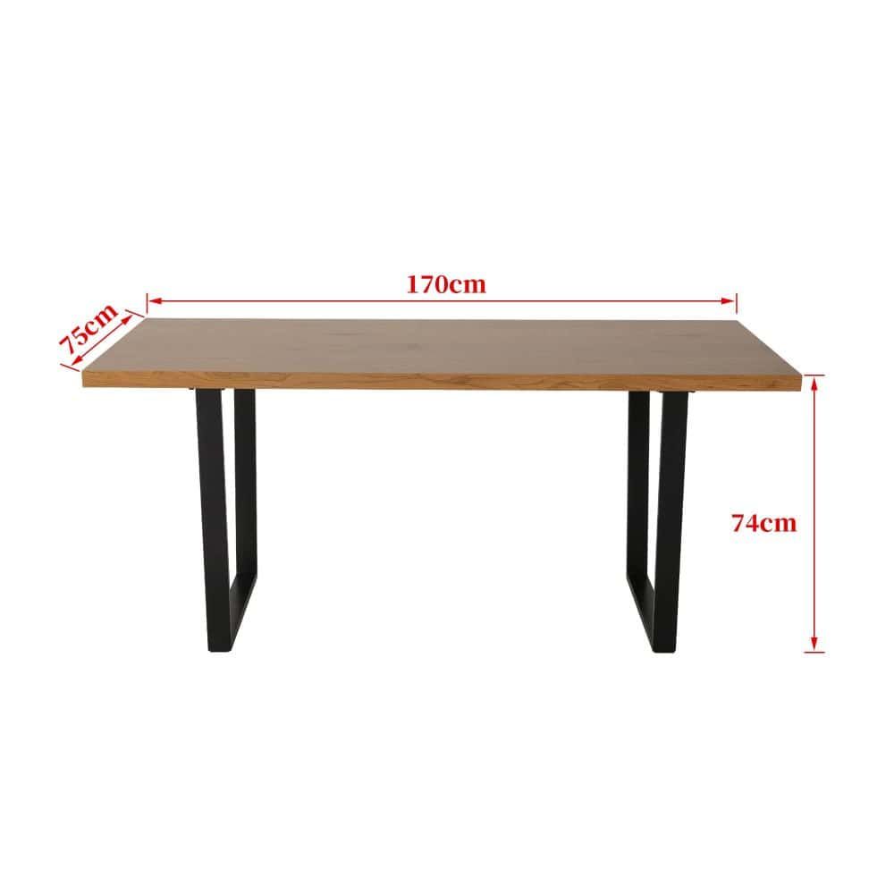 Venice Natural Rectangular Dining Table, 170 cm