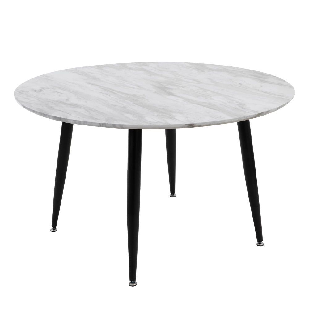 Minimalist Round Marble Effect Coffee Table