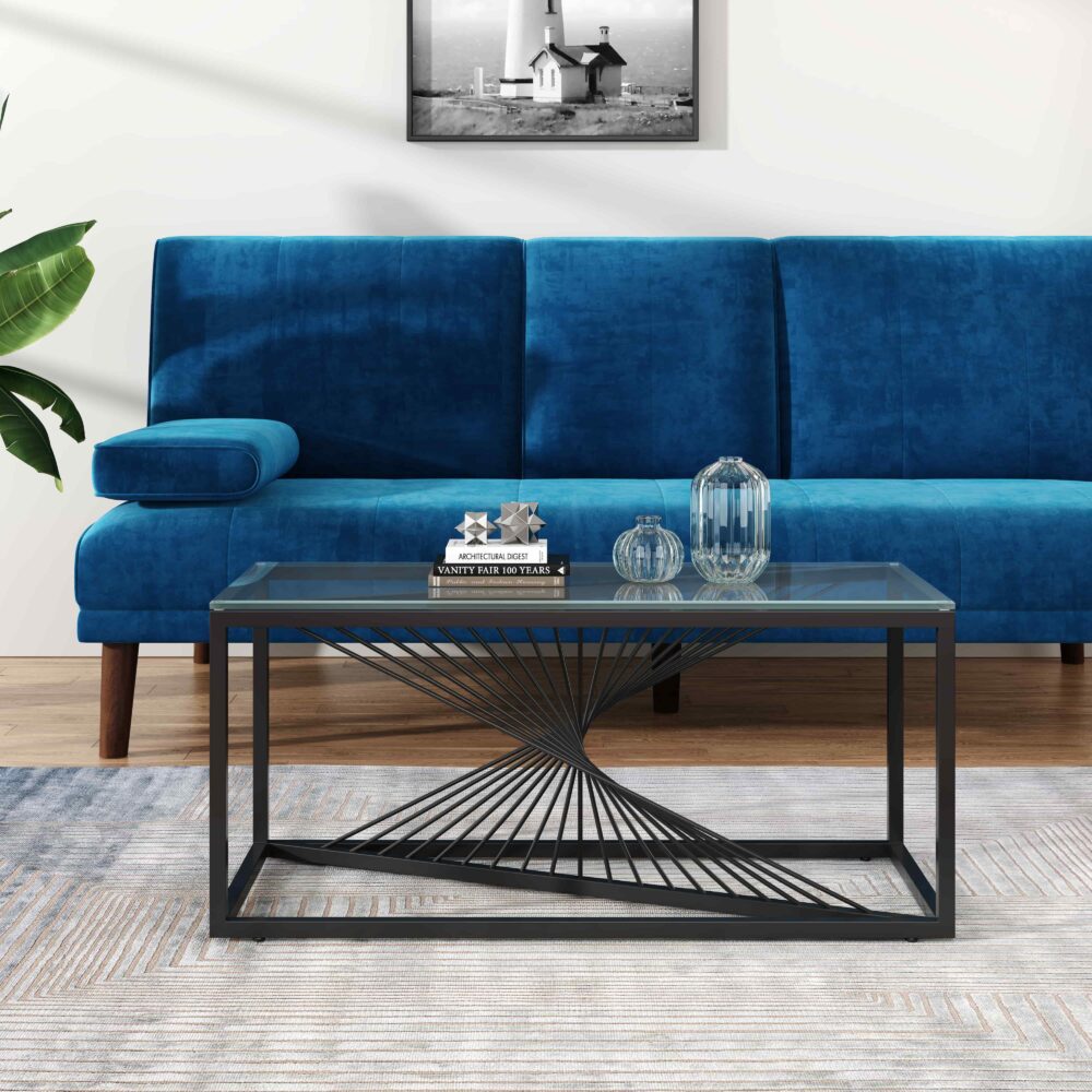 Eleganza Glass Coffee Table, 90 cm