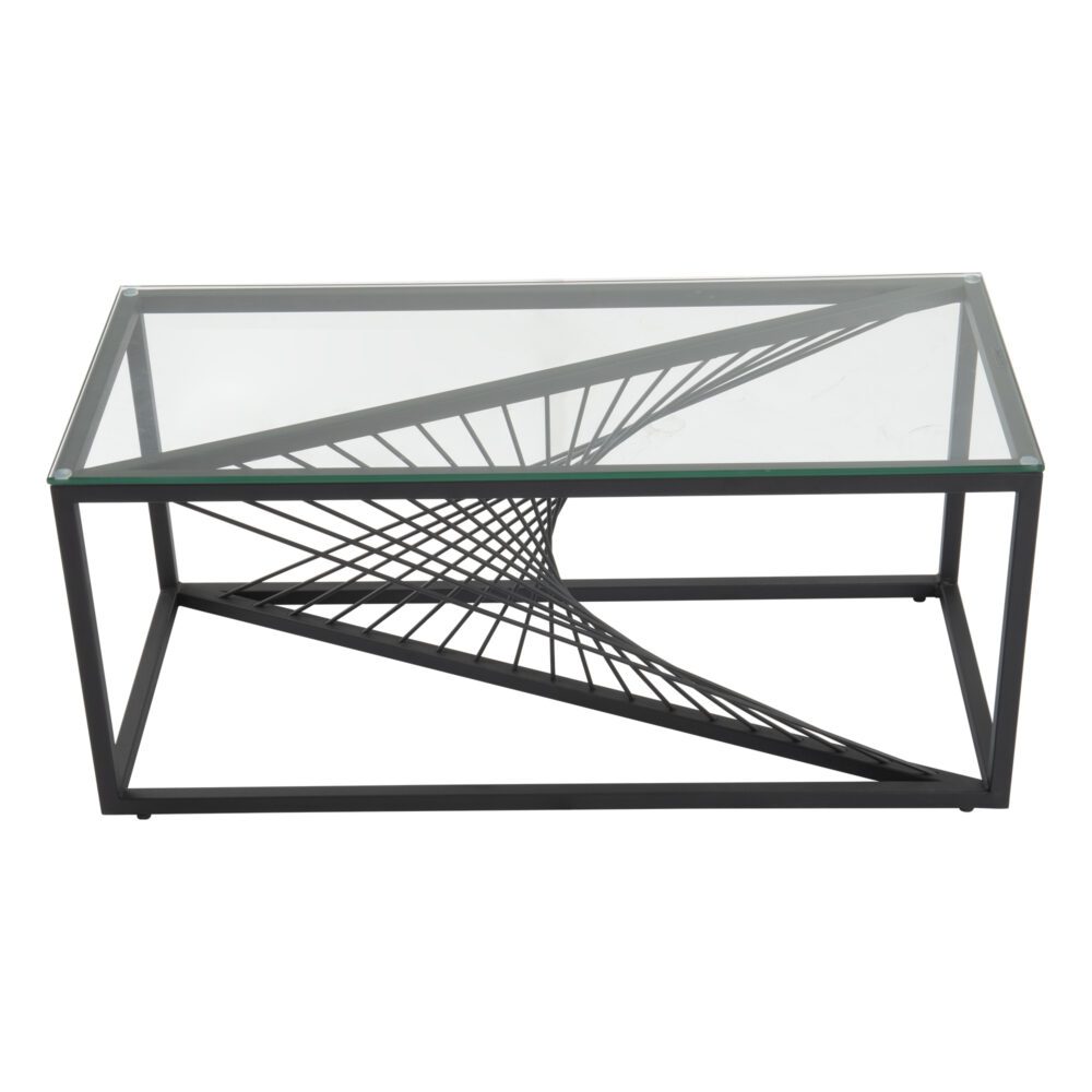 Eleganza Glass Coffee Table, 90 cm