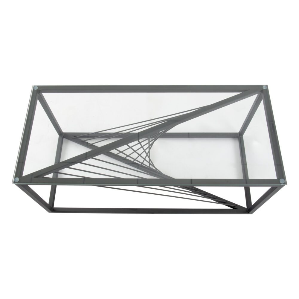 Eleganza Glass Coffee Table, 90 cm