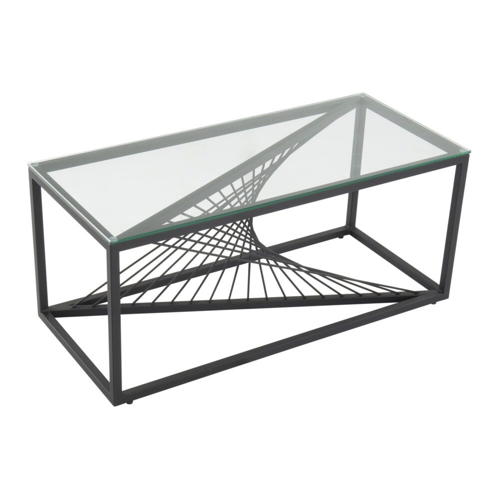 Eleganza Glass Coffee Table, 90 cm