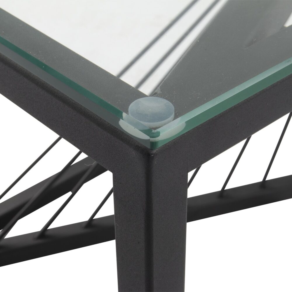 Eleganza Glass Coffee Table, 90 cm