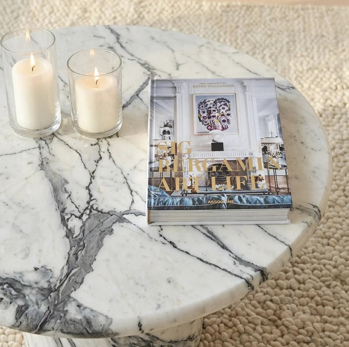 Interior Ave Nobu Panda Marble Finish Coffee Table
