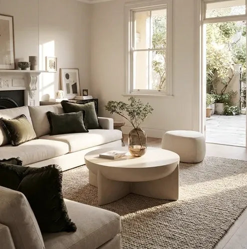 Interior Ave Zelda Sand Textured Coffee Table