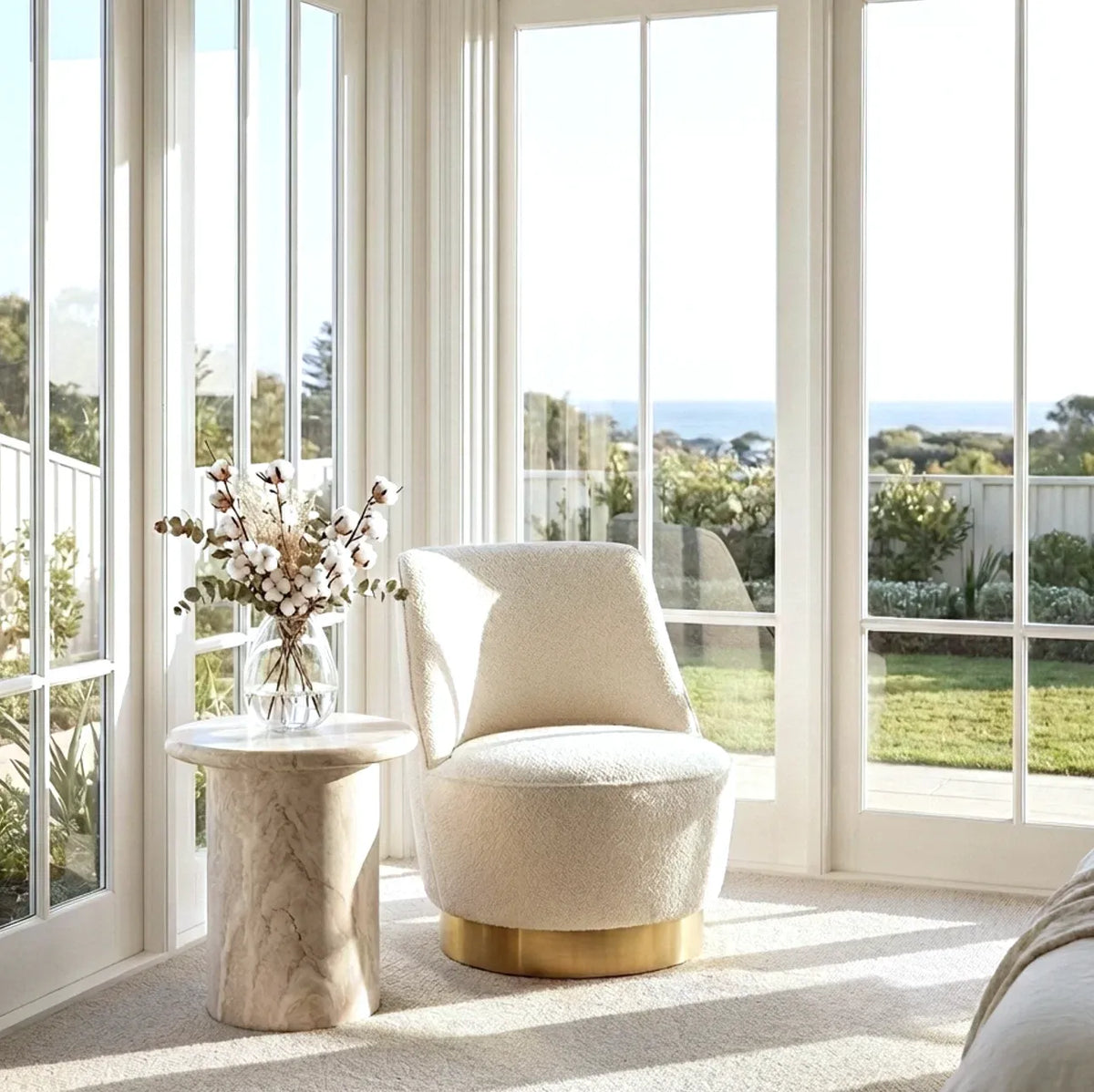 Interior Ave Nobu Natural Stone Look Side Table