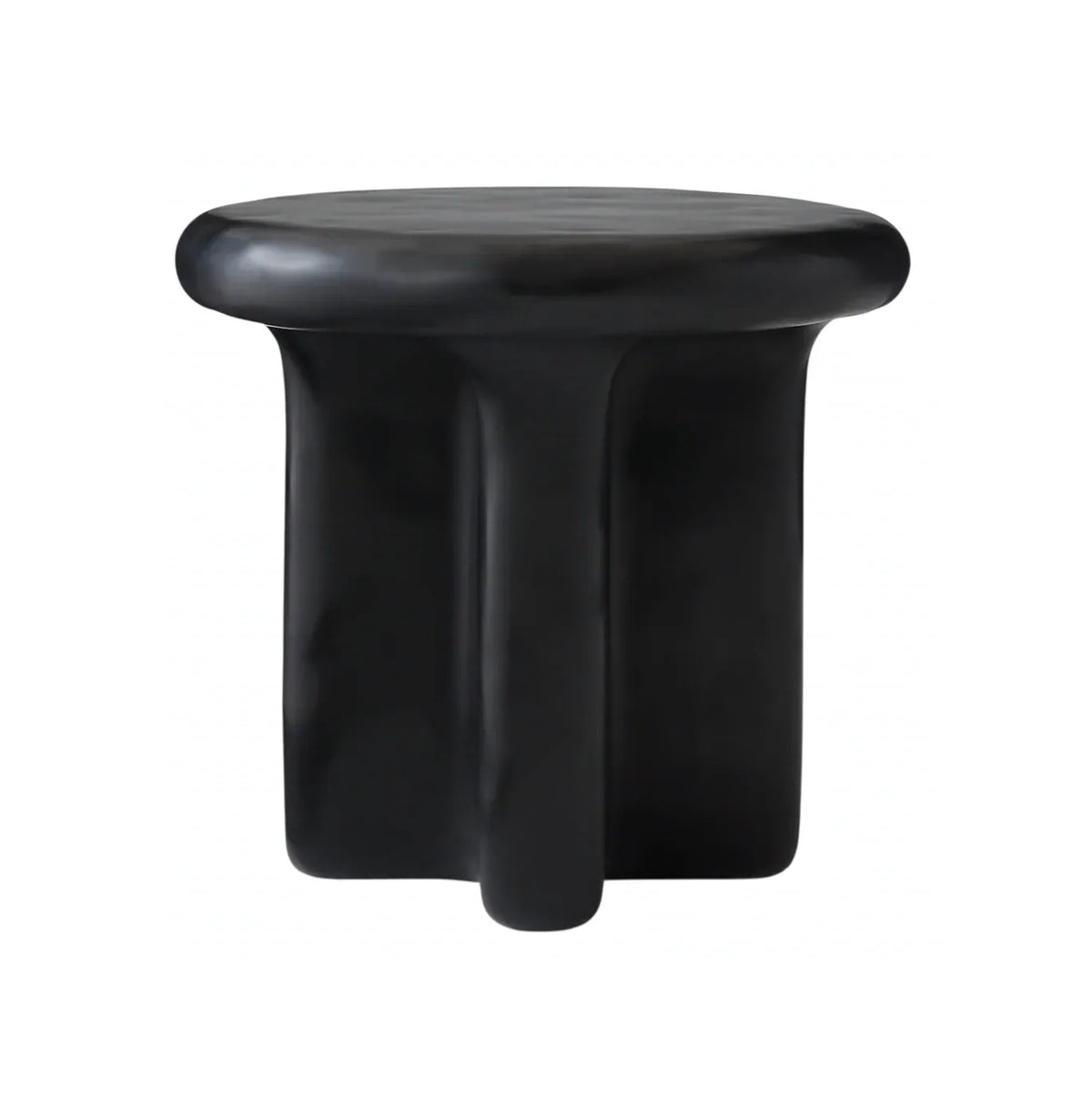 Interior Ave Santorini Black Stone Look Side Table