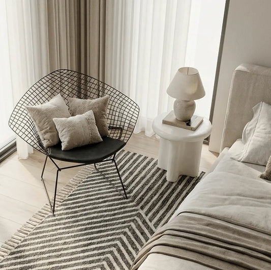 Interior Ave Santorini Ivory Stone Look Side Table