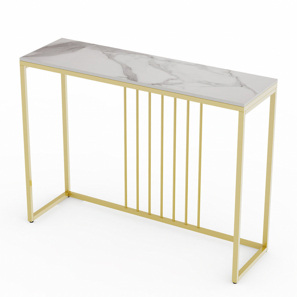 Interior Ave Aurelia Gold Frame Console Table, 100 cm