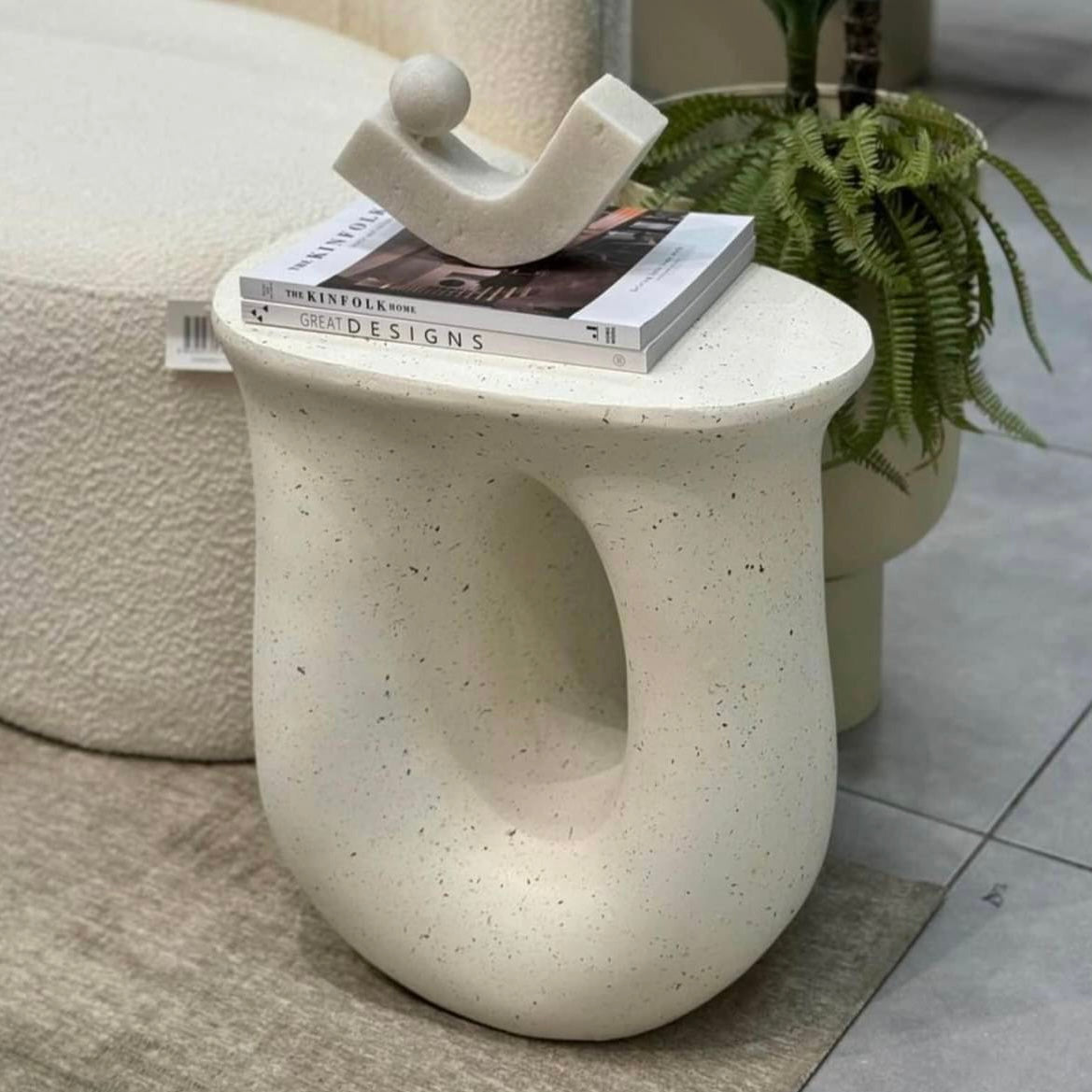 Interior Ave Cosmo Terrazzo Accent Side Table