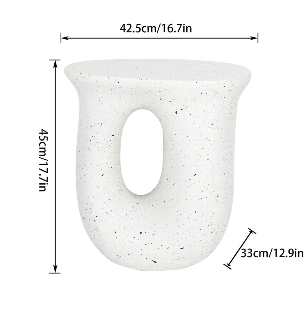 Interior Ave Cosmo Terrazzo Accent Side Table