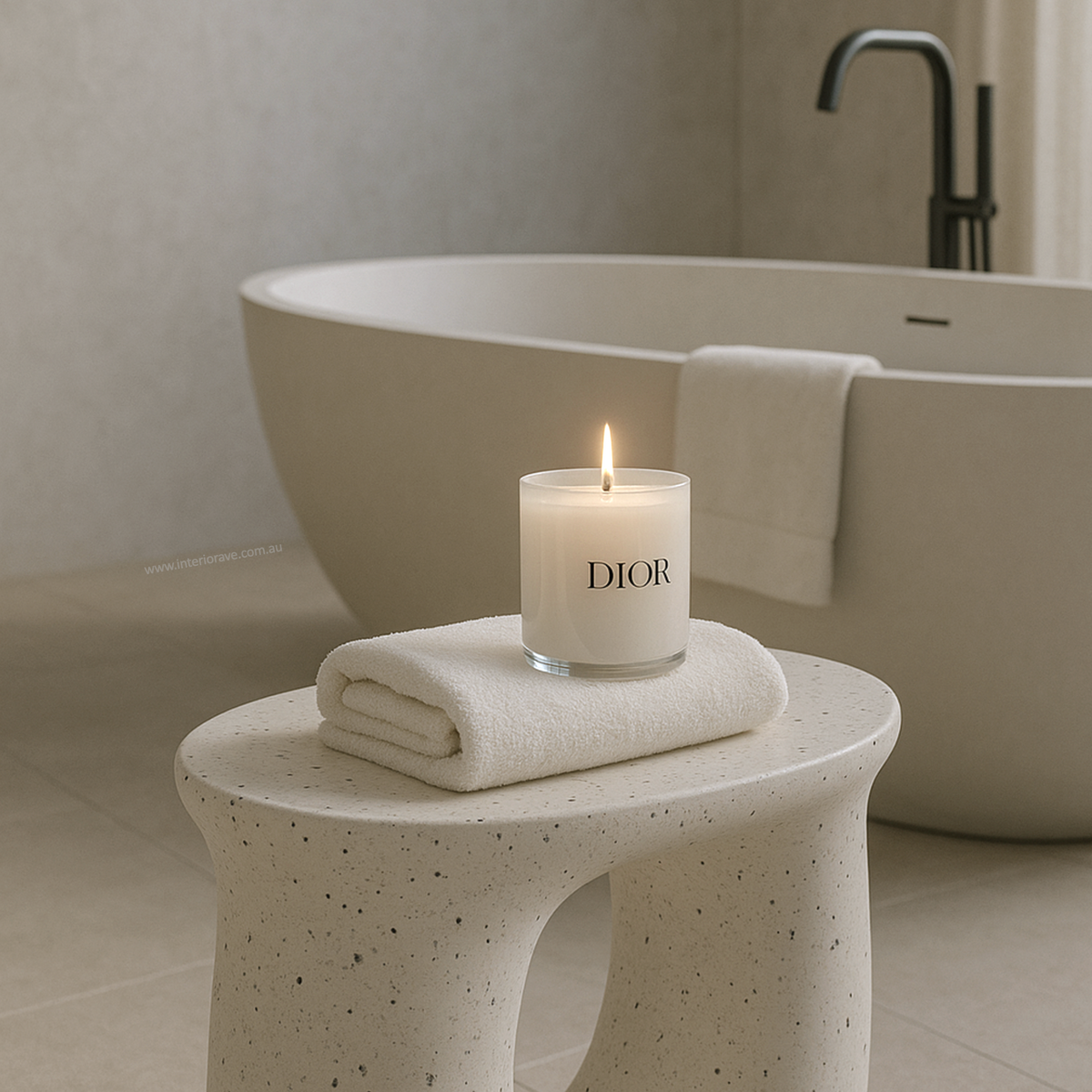 Interior Ave Cosmo Terrazzo Accent Side Table