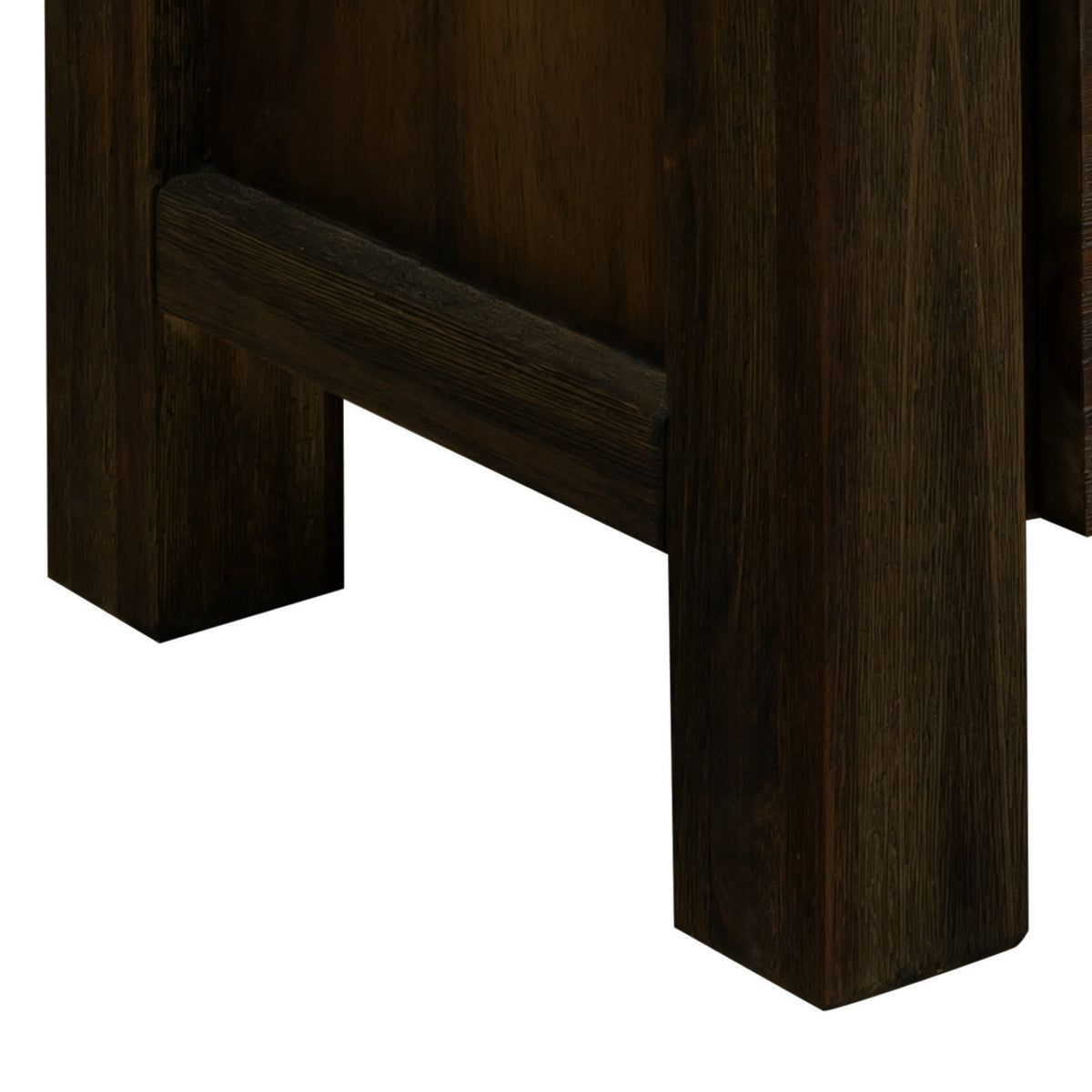 Chocolate Finish Acacia Coffee Table with Drawer
