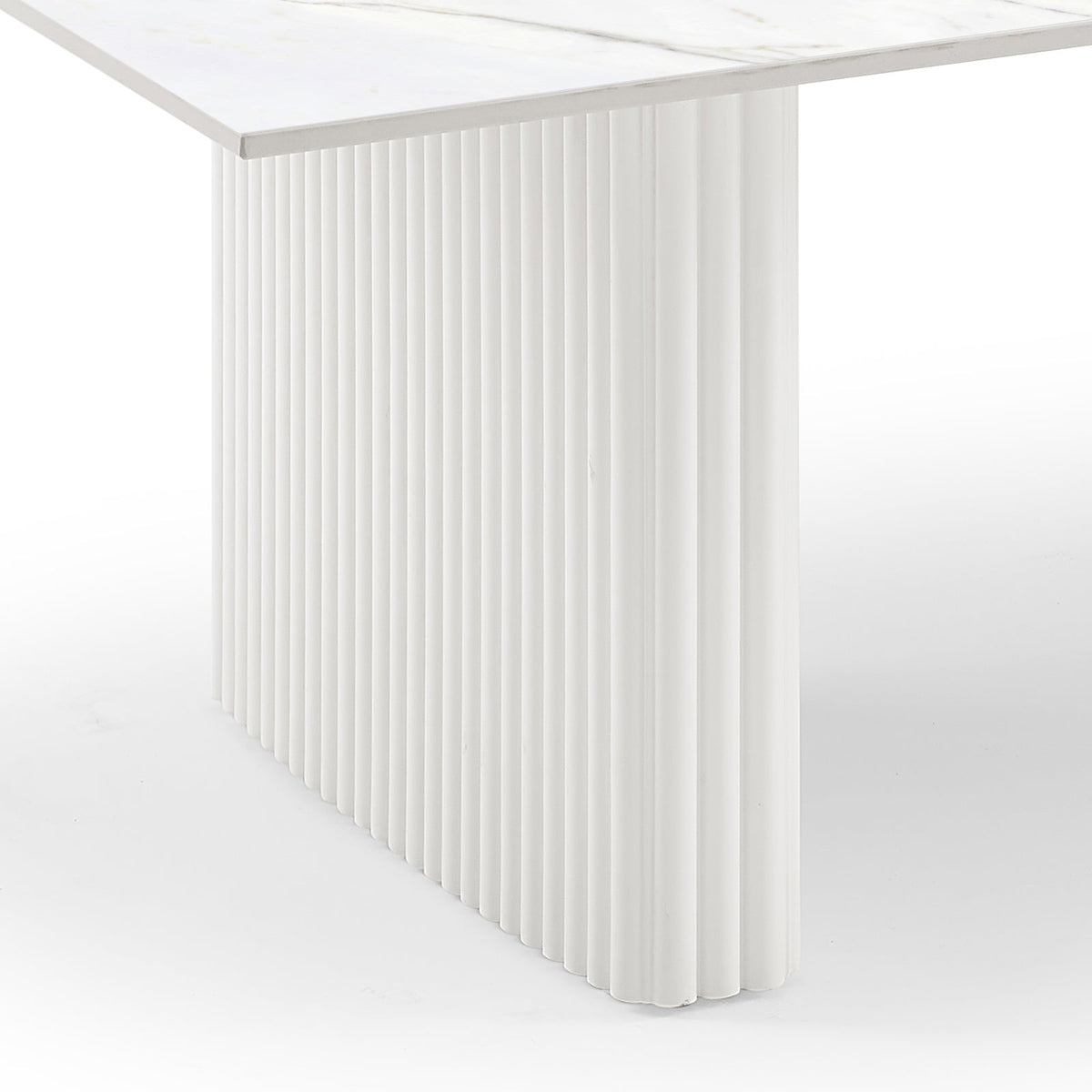 Glossy White Sintered Stone Coffee Table