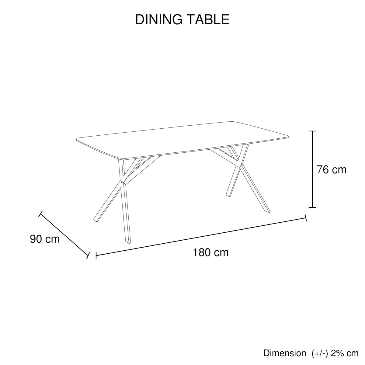 White Sintered Stone Rectangular Dining Table