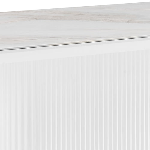 Ceramic Top Dining Table with Stainless Steel Feet