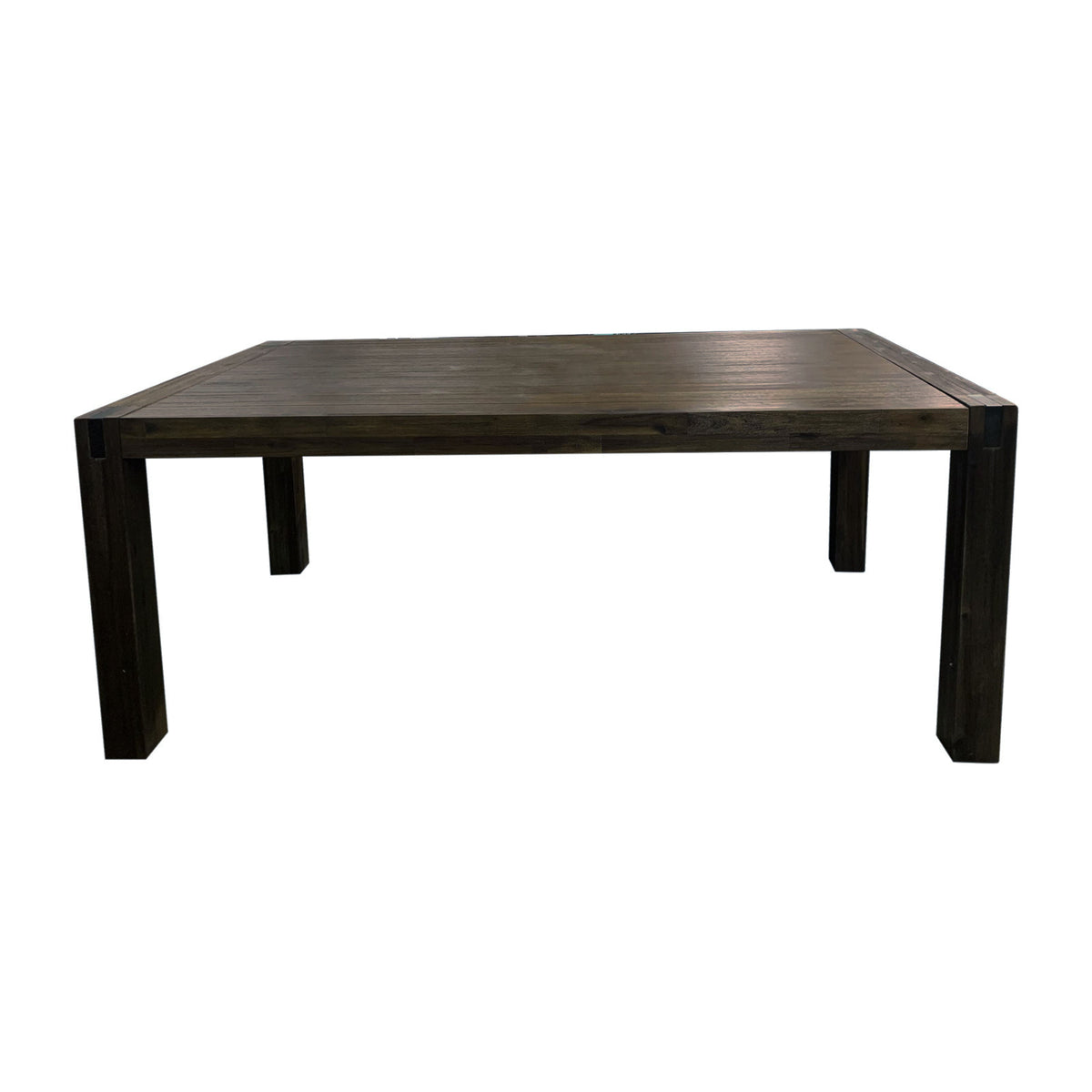 Chocolate Finish Acacia Base Dining Table, 210 cm