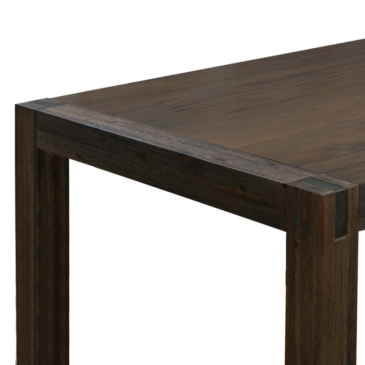 Chocolate Finish Acacia Base Dining Table, 210 cm