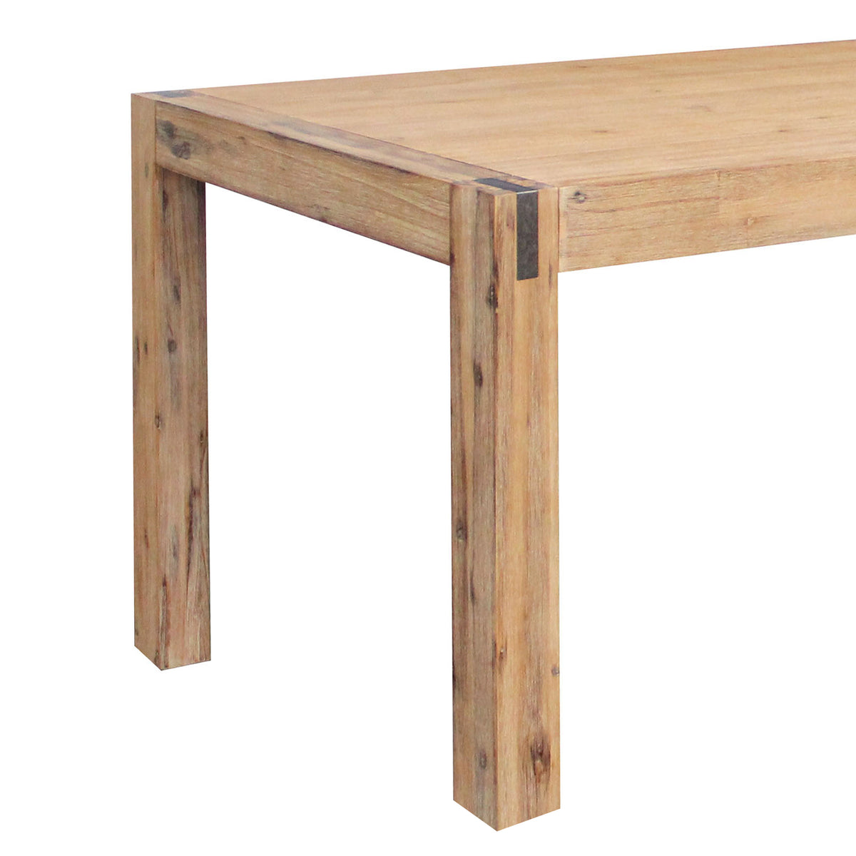 Oak Finish Acacia Base Dining Table, 180 cm