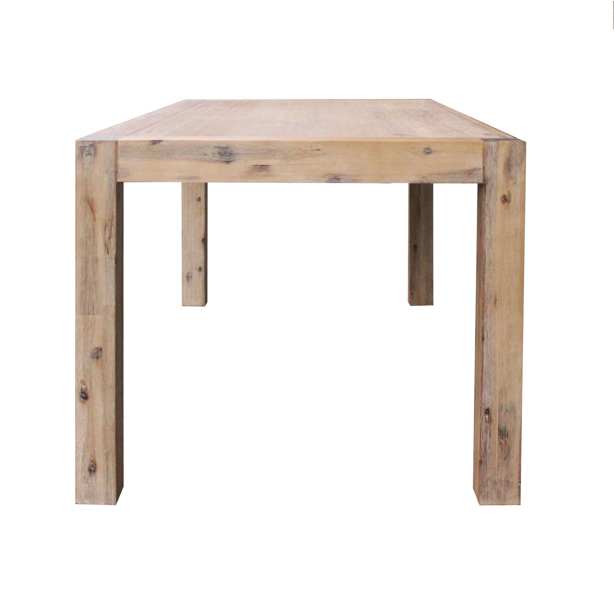 Oak Finish Acacia Base Dining Table, 180 cm