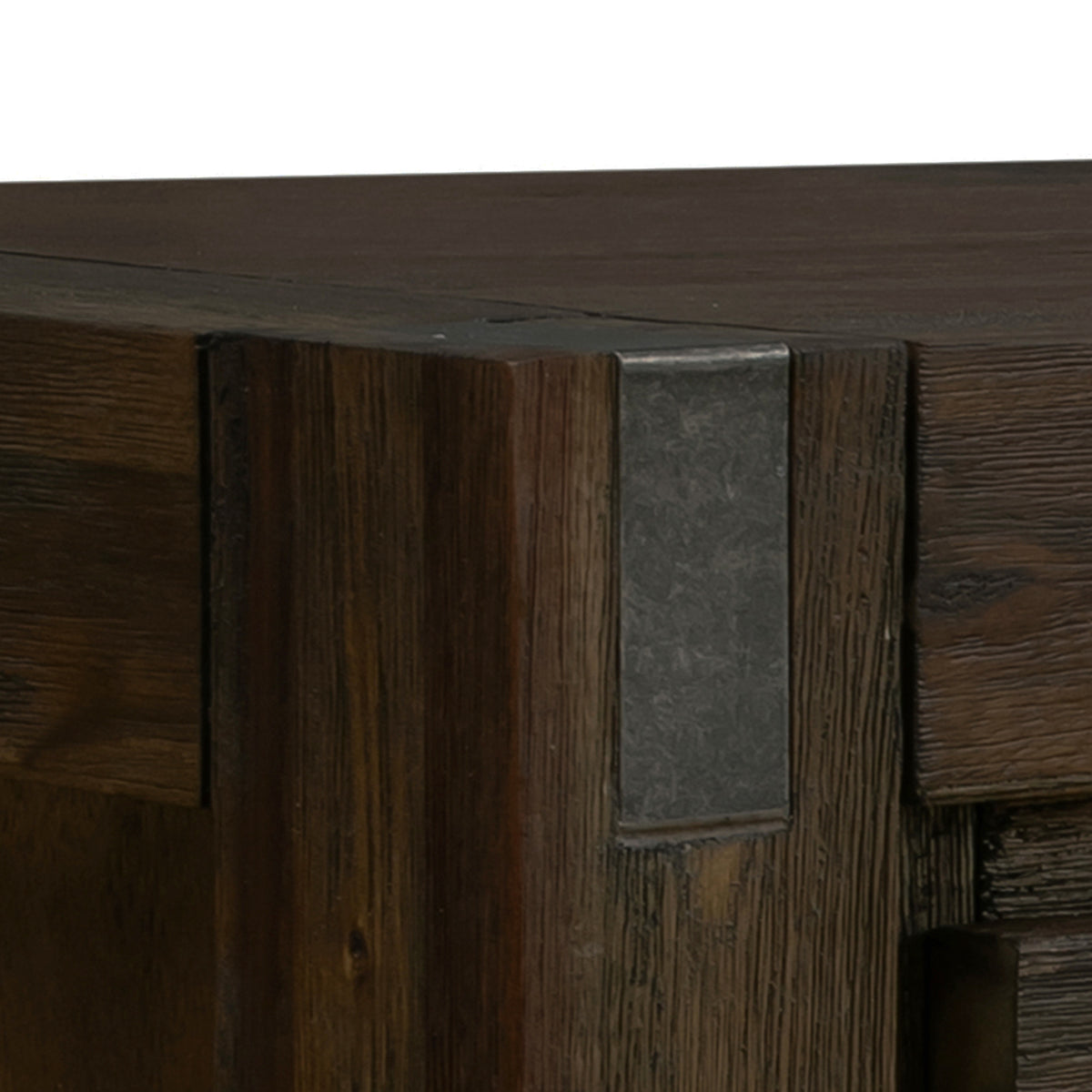 Chocolate Finish Acacia Hall Table with Two Drawers