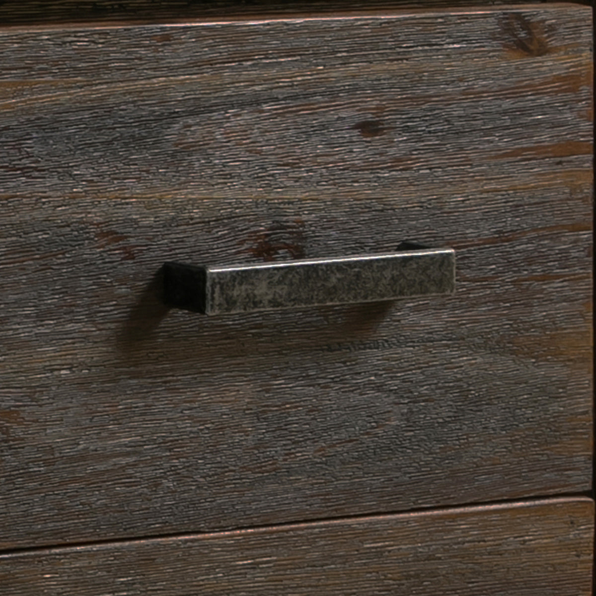 Chocolate Finish Acacia Hall Table with Two Drawers