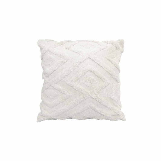 Diamond Texture Filled Cushion Square - 45cm x 45cm Ivory