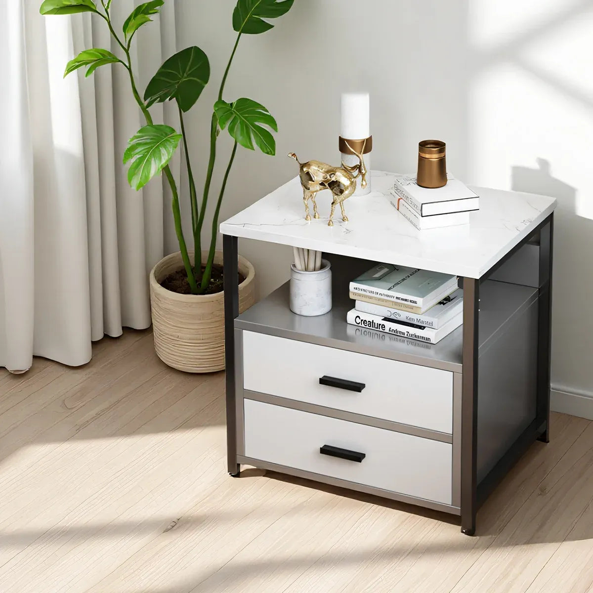 Classic Bedside Storage Cabinet