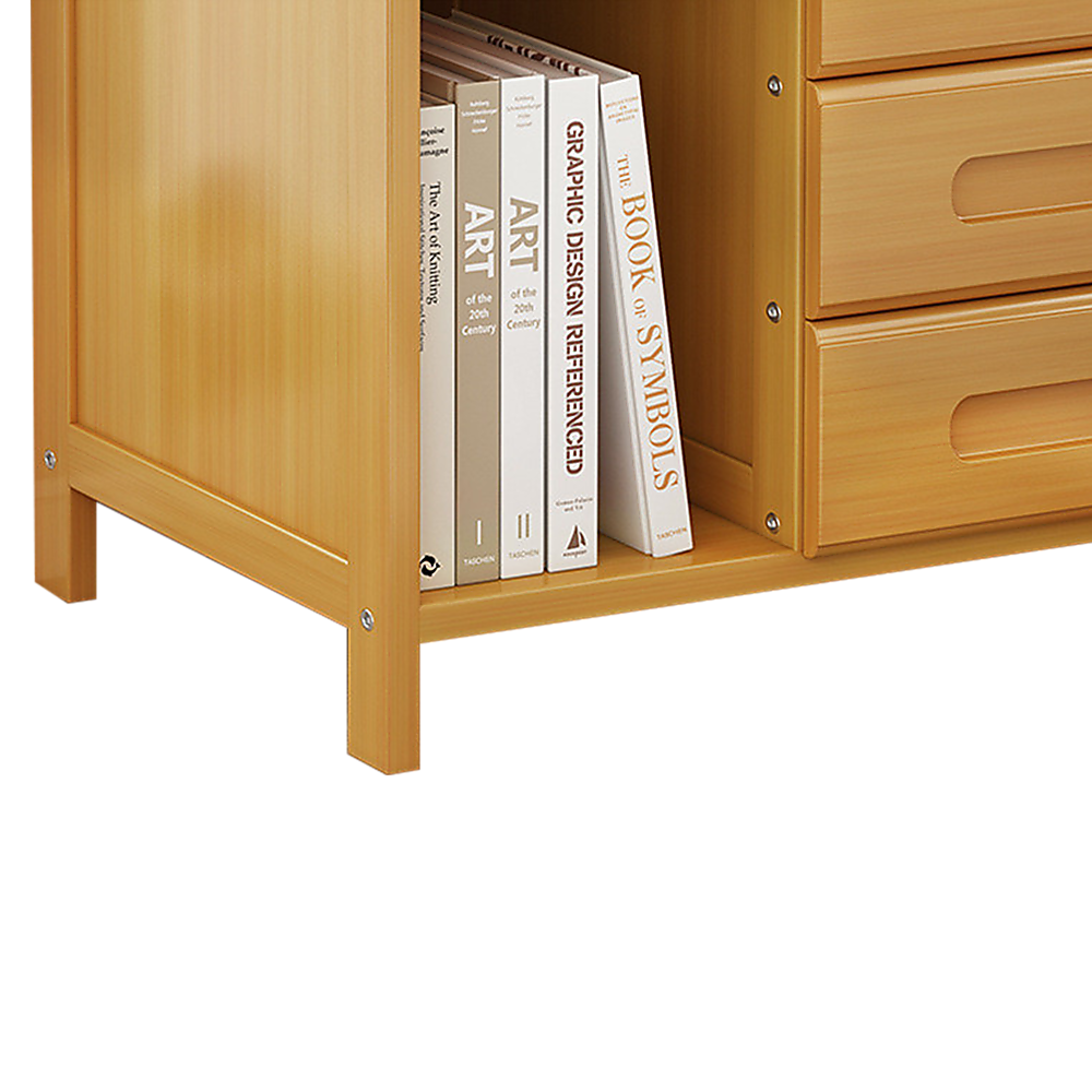 Natural Bamboo Bedside Table, 42 cm