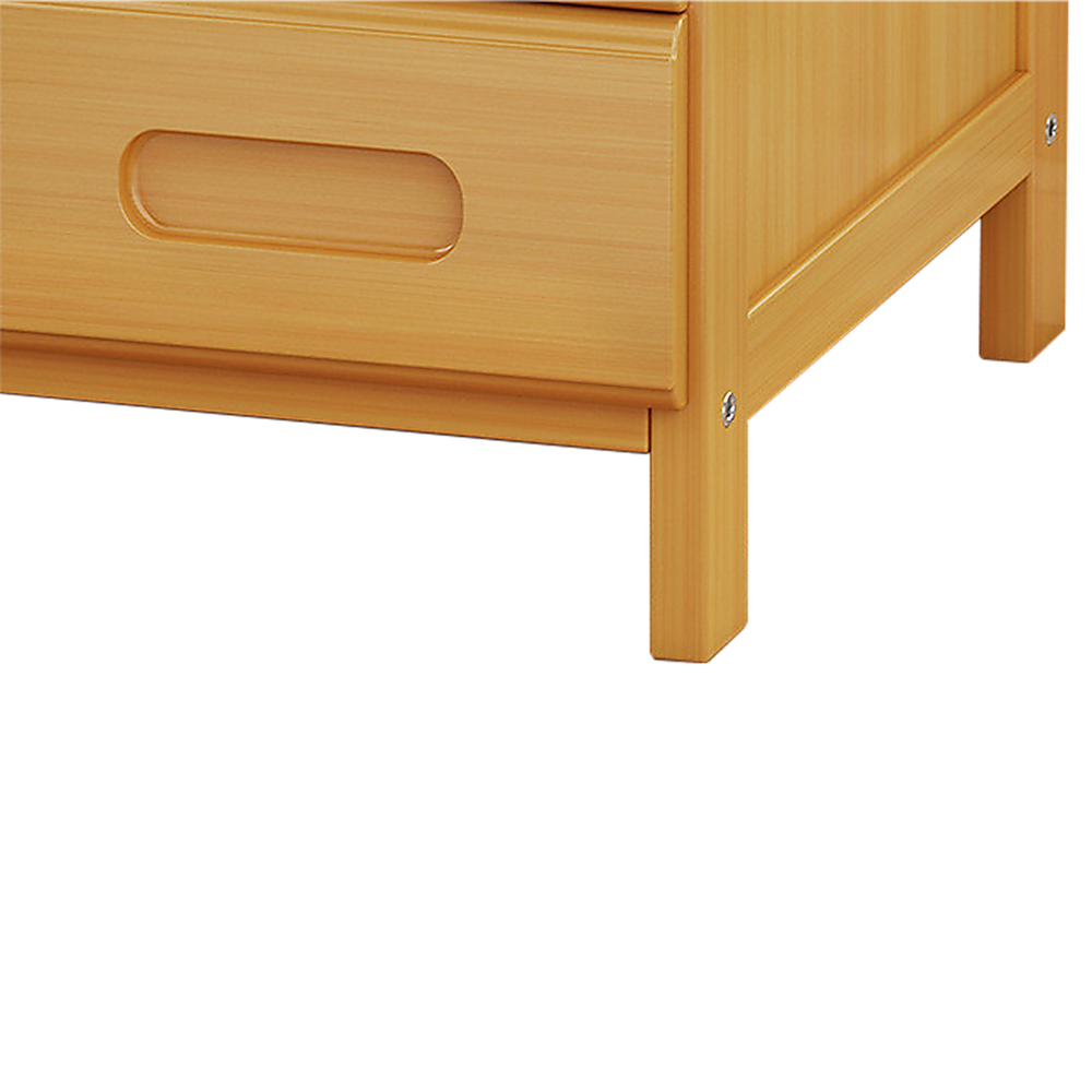 Natural Bamboo Bedside Table, 42 cm