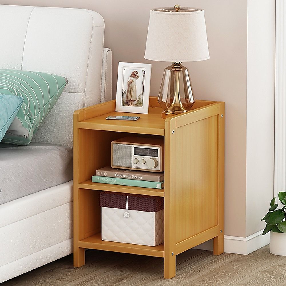 Natural Bamboo Bedside Table, 25 cm