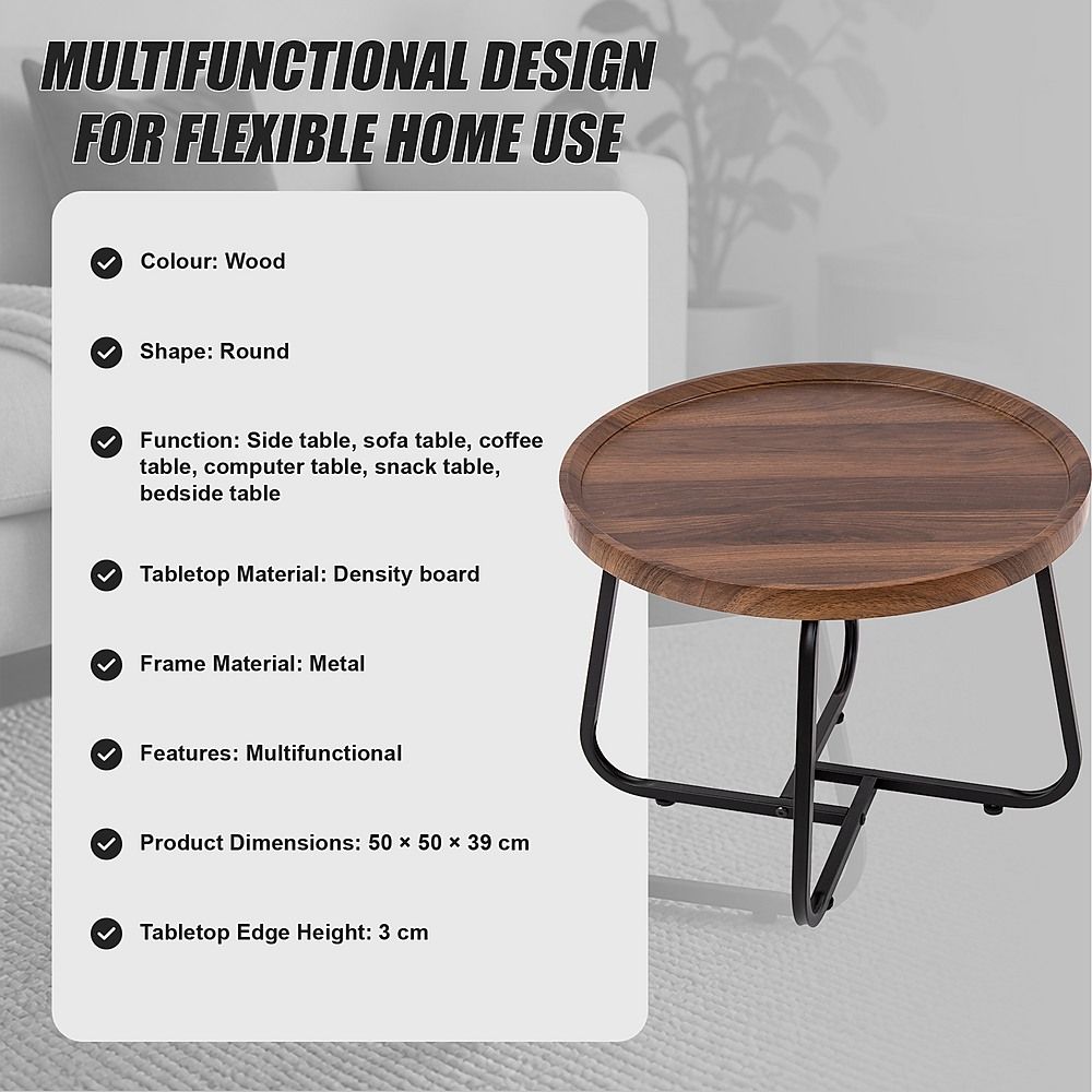 Round Living Room Side Table