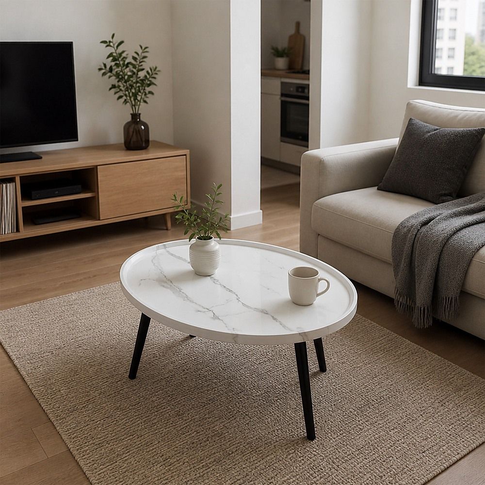 Oval Coffee Table, 80 cm