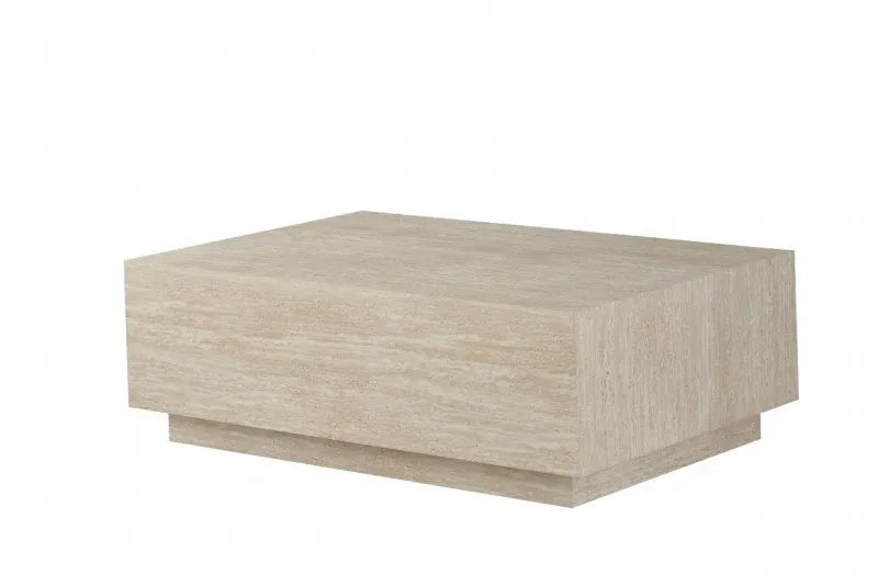 Sonia Travertine Look Coffee Table, 120 cm