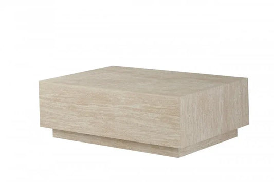 Sonia Travertine Look Coffee Table, 120 cm