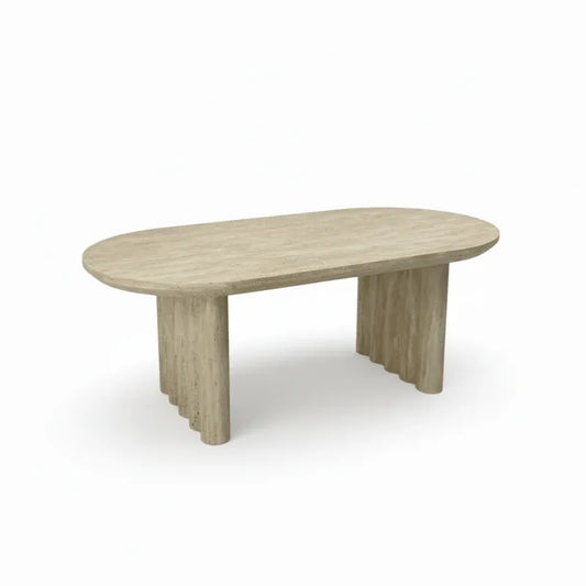 Signorina Travertine Look Coffee Table, 120 cm