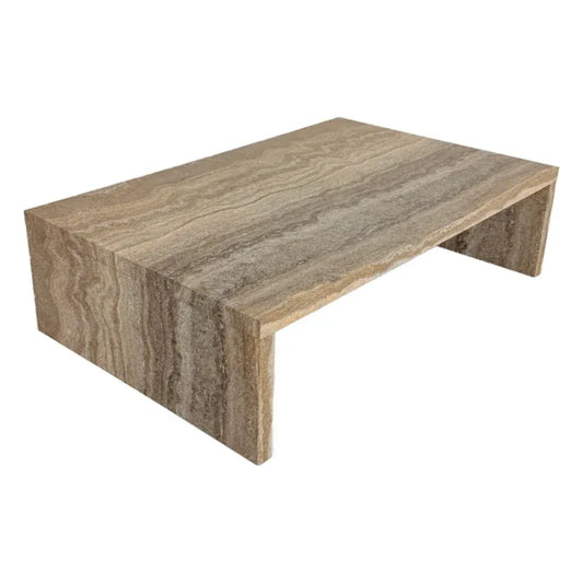 Jordan Brown Marble Look Coffee Table, 120 cm