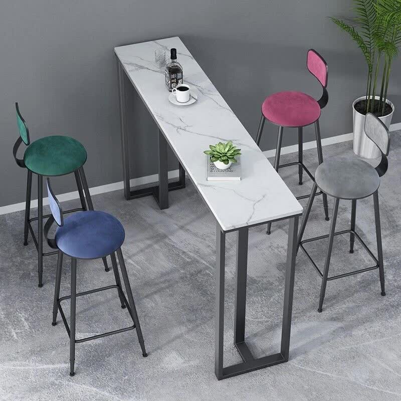 Sintered Stone Console Table with Metal Frame, 100 cm
