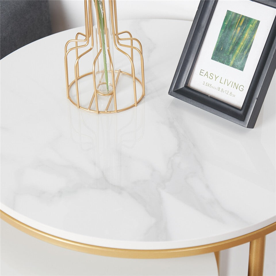 Sintered Stone Nesting Side Tables, Set of 2