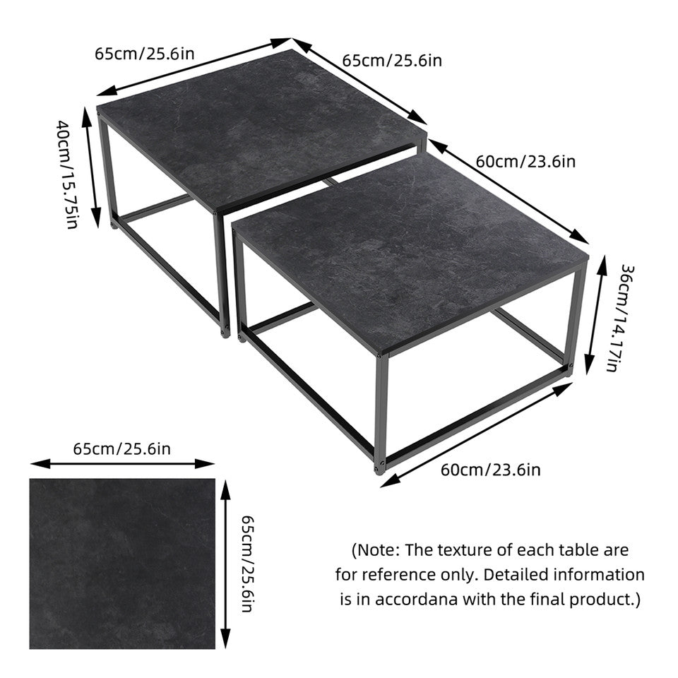 Sintered Stone Nesting Coffee Tables