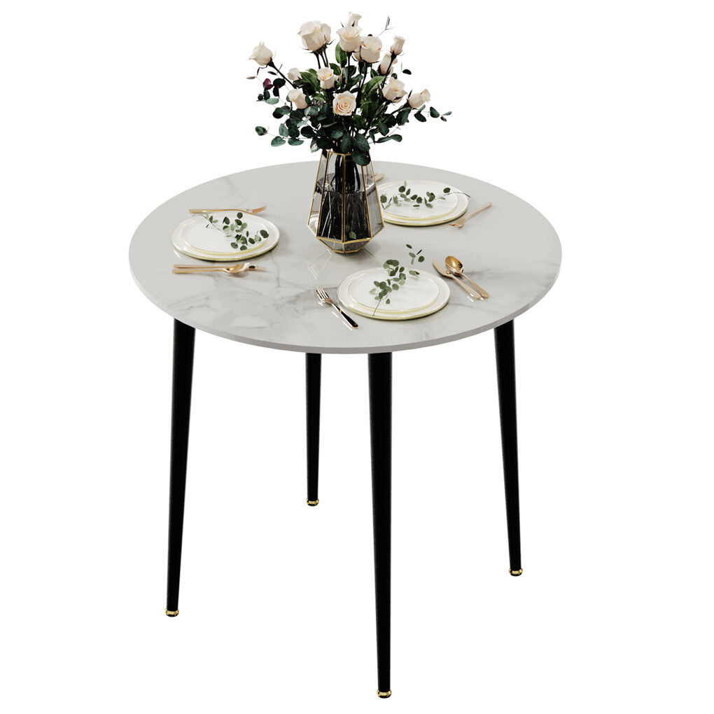 Round Sintered Stone Dining Table, 80 cm