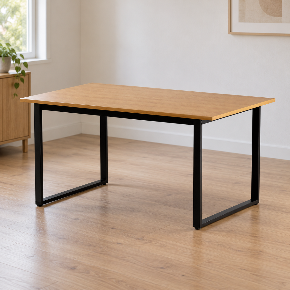 Artiss Rectangular Dining Table, 150 cm shown in a home setting